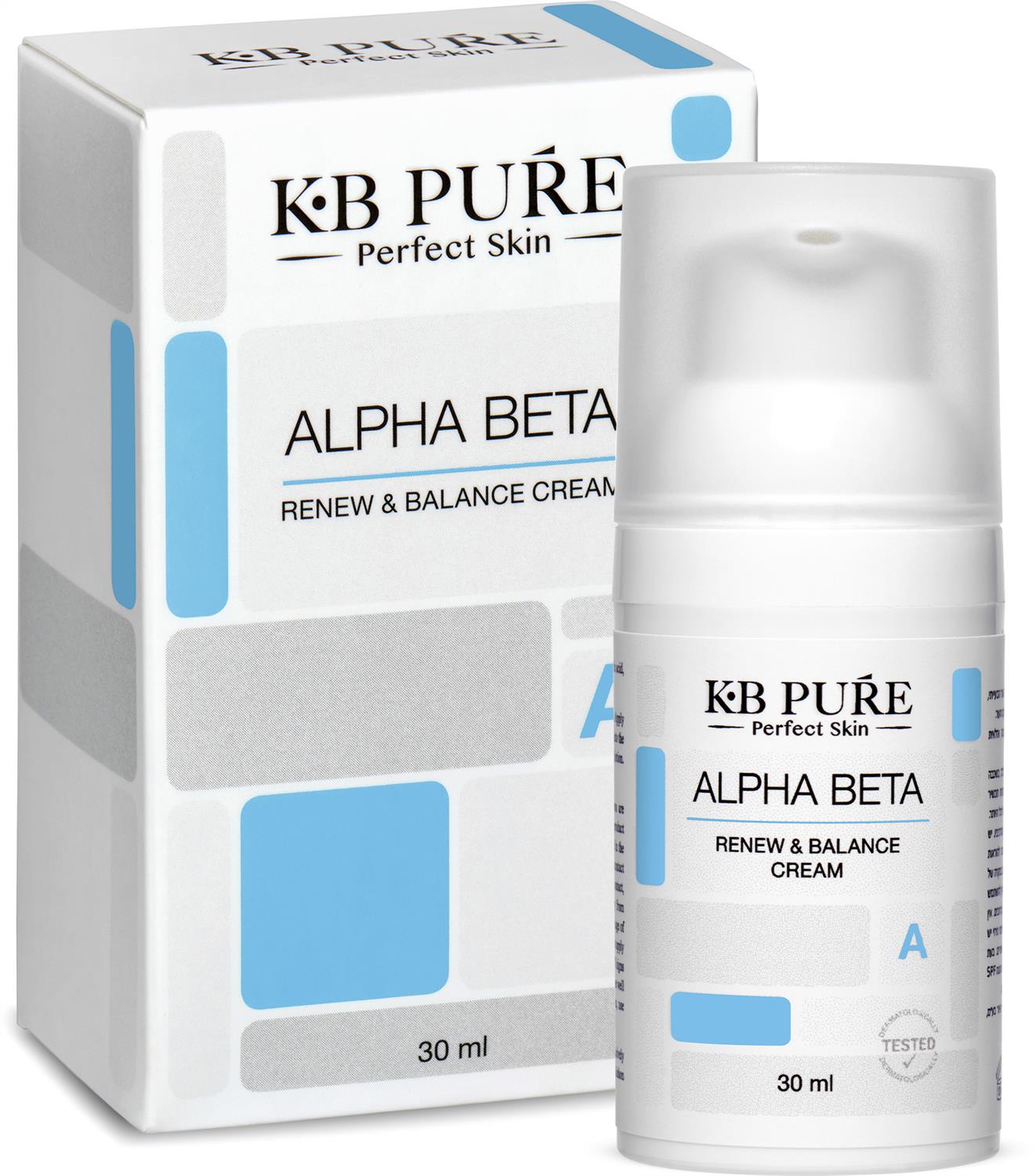 KB PURE - Kem giảm sừng hoá & giảm kích thước lỗ chân lông, điều trị mụn ẩn Alpha Beta Cream 30ml