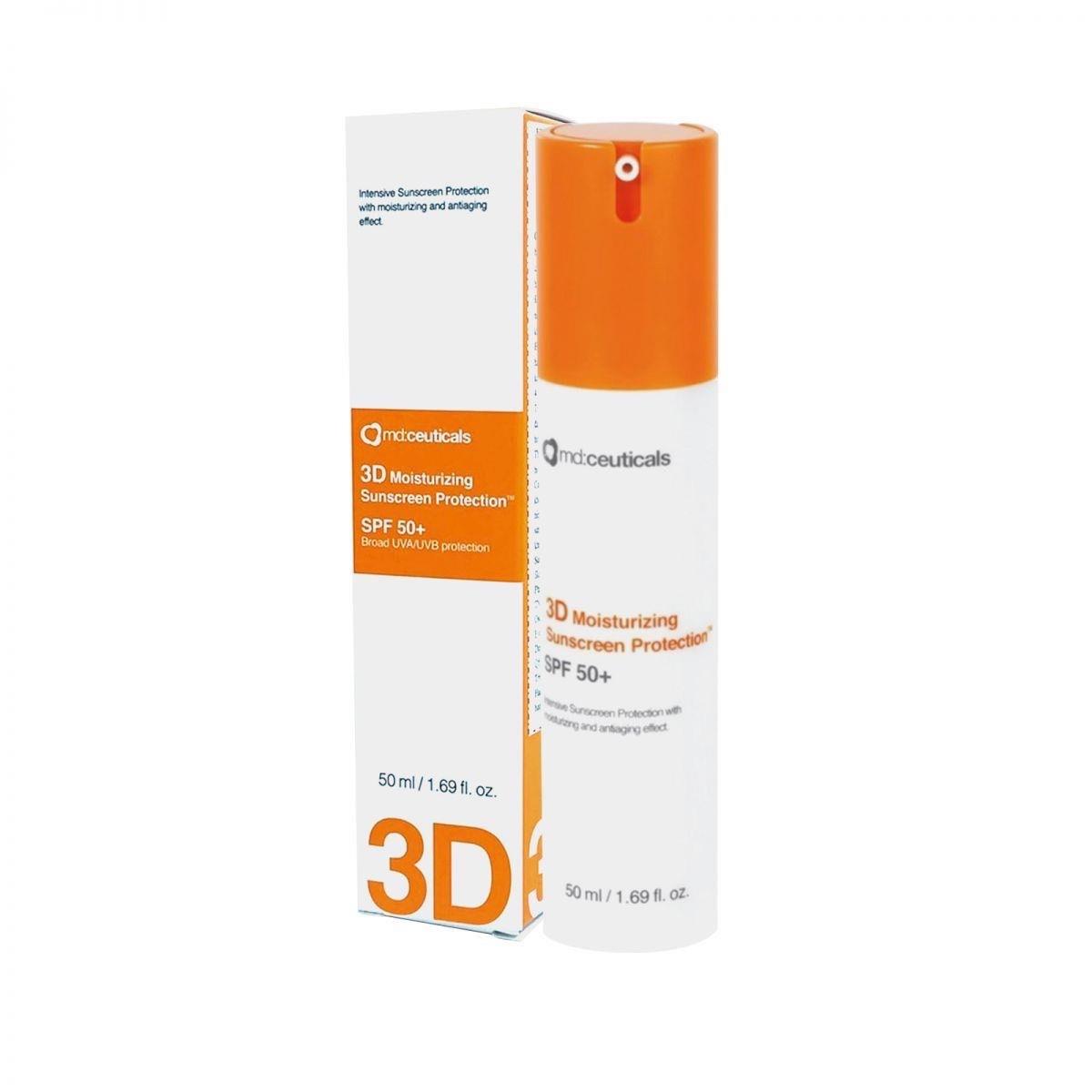 MD:CEUTICALS - Kem chống nắng 3d giữ ẩm sau thủ thuật bảo vệ da SPF50 Moisturizing Suncreen Protection