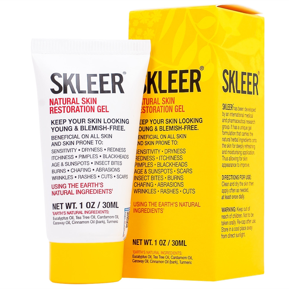 SKLEER - Gel giảm viêm, dưỡng ẩm và phục hồi da Natural Skin Restoration Gel 30ml